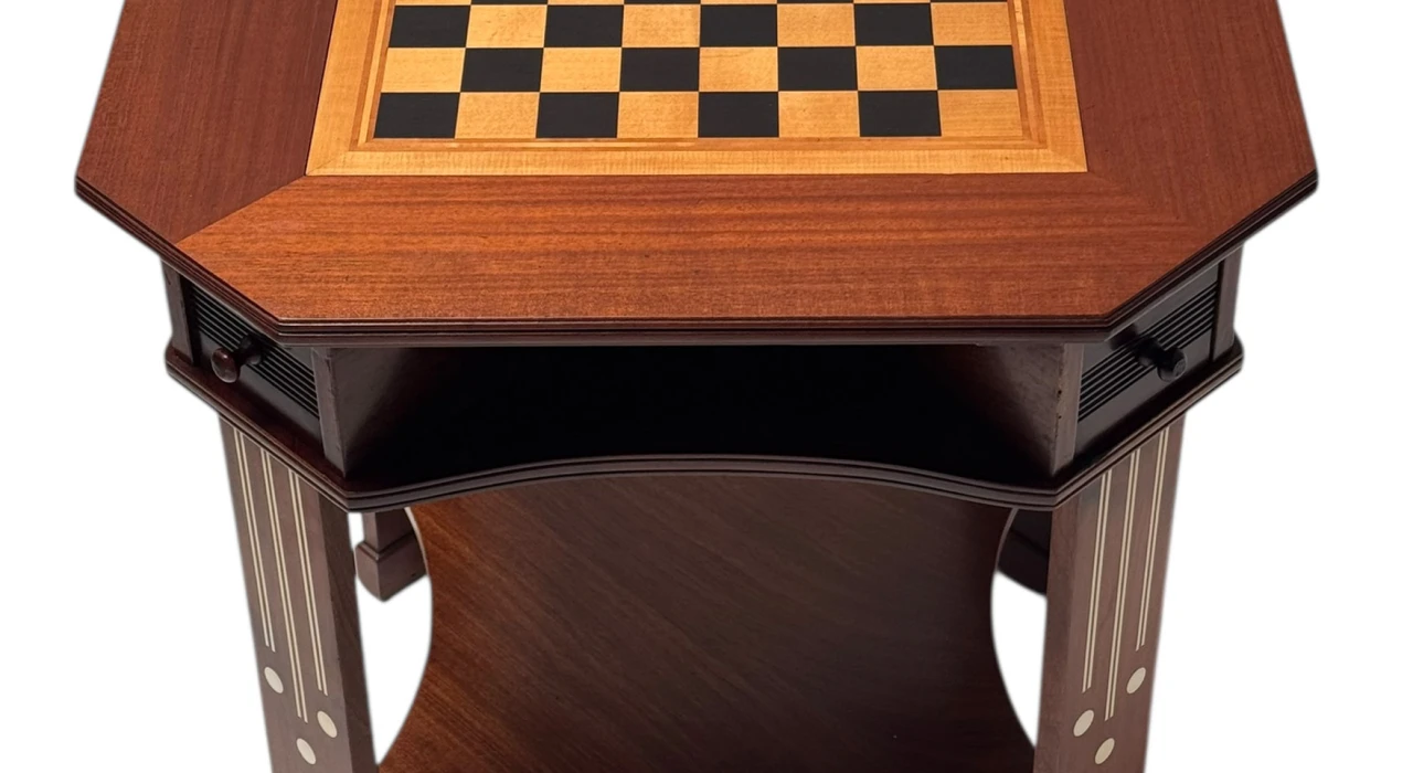 Vienna Secession Chess Table or Game Table, 1900s